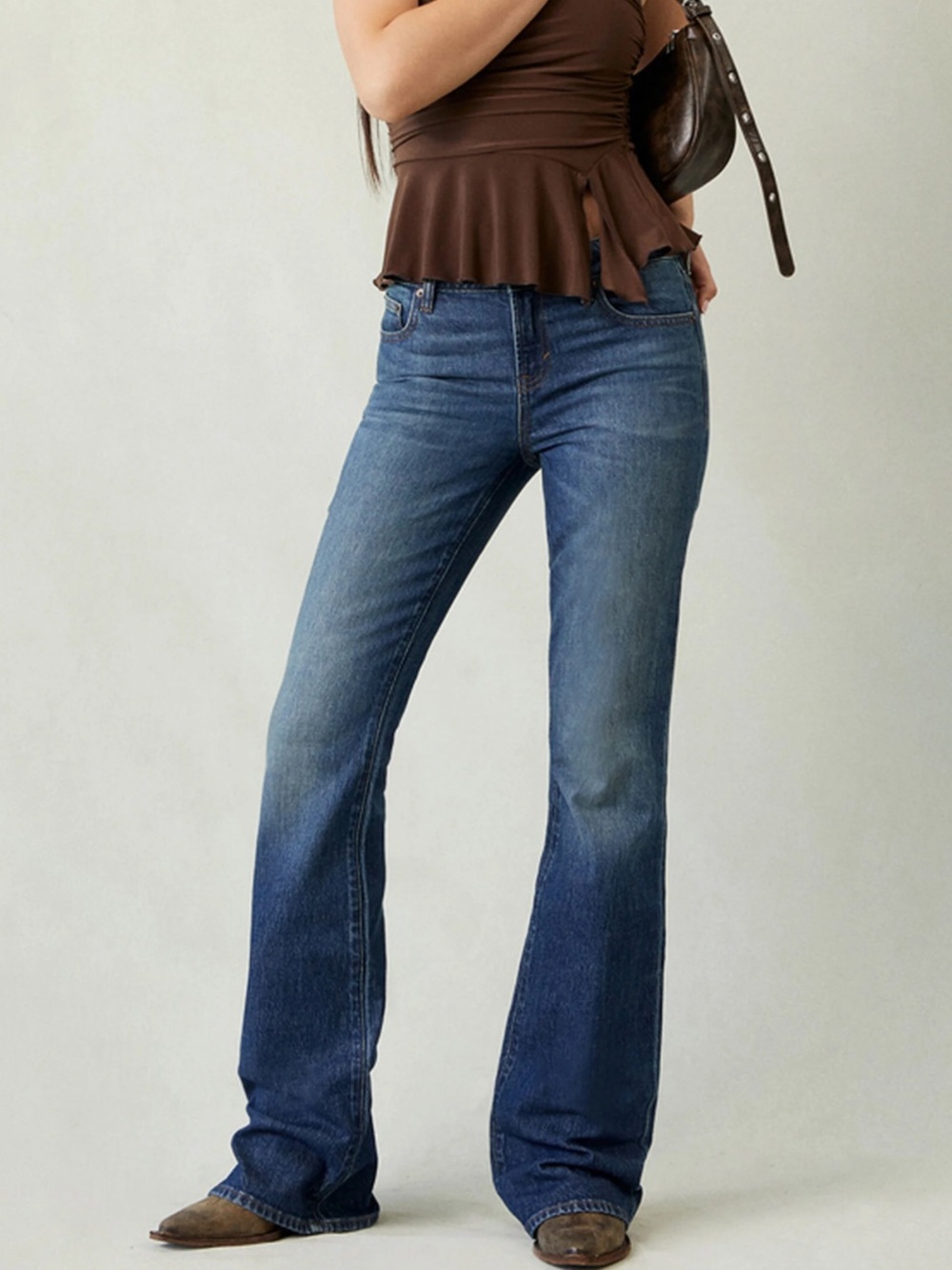 Pacsun Jade Low Rise Bootcut Jeans Medium Wash Denim 23